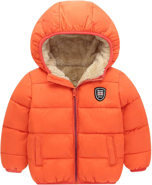 Toddler down Jacket Removable Hooded Windproof Snow Winter Coat Outwear