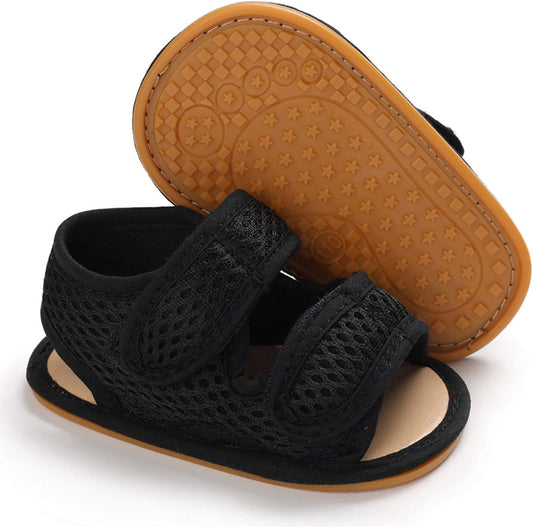 Infant Baby Girls Boys Sandals Rubber Soft Sole Premium Toddler First Walker Outdoor Summer Beach Shoes